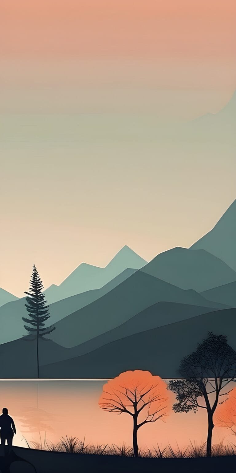 Beautiful Minimalistic Phone Wallpaper