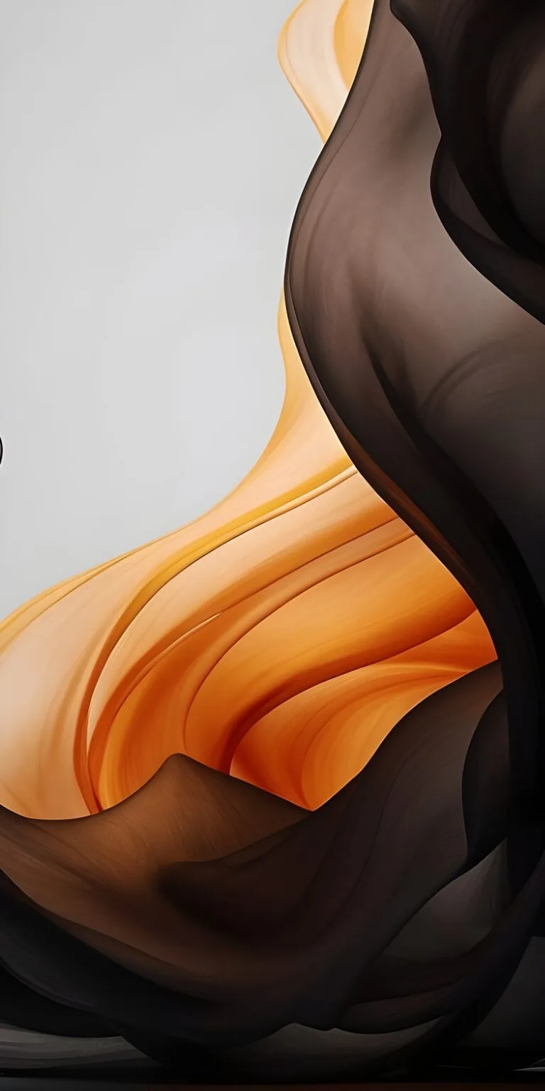 Black, Orange and White Phone Wallpaper