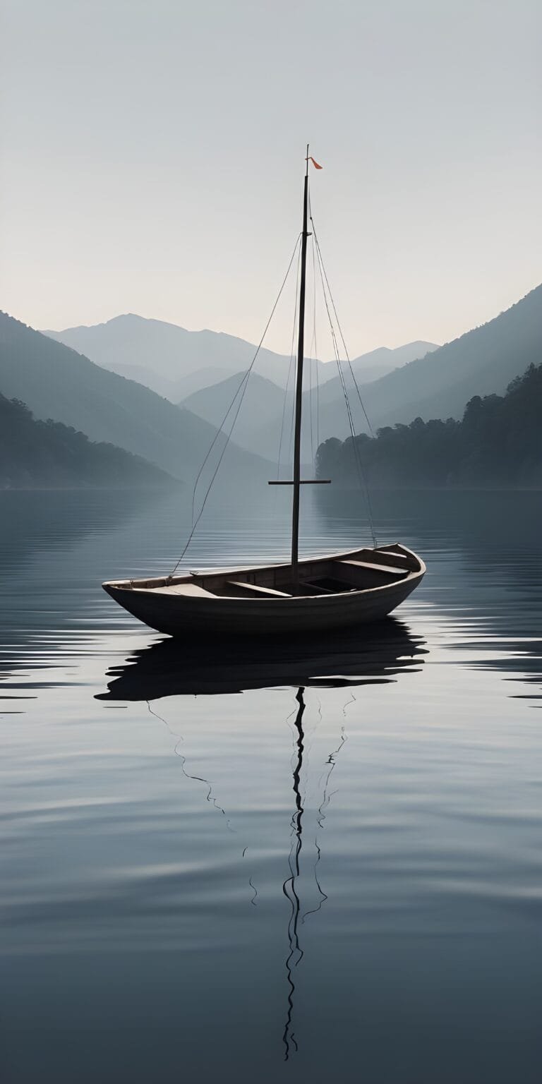 Boat Minimalistic Phone Wallpapers