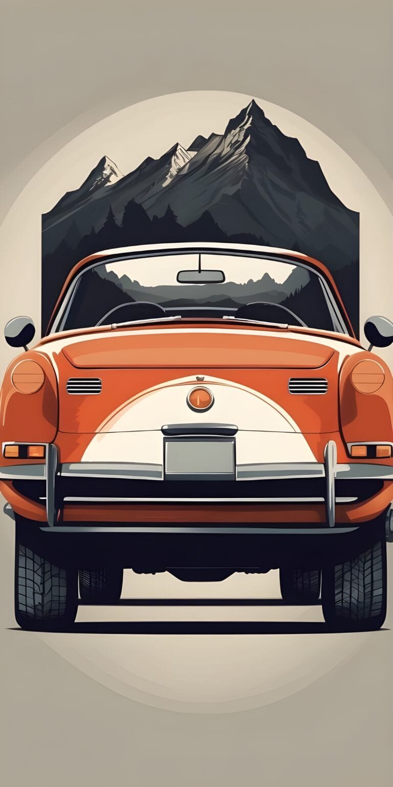 Car Minimalistic Phone Wallpaper