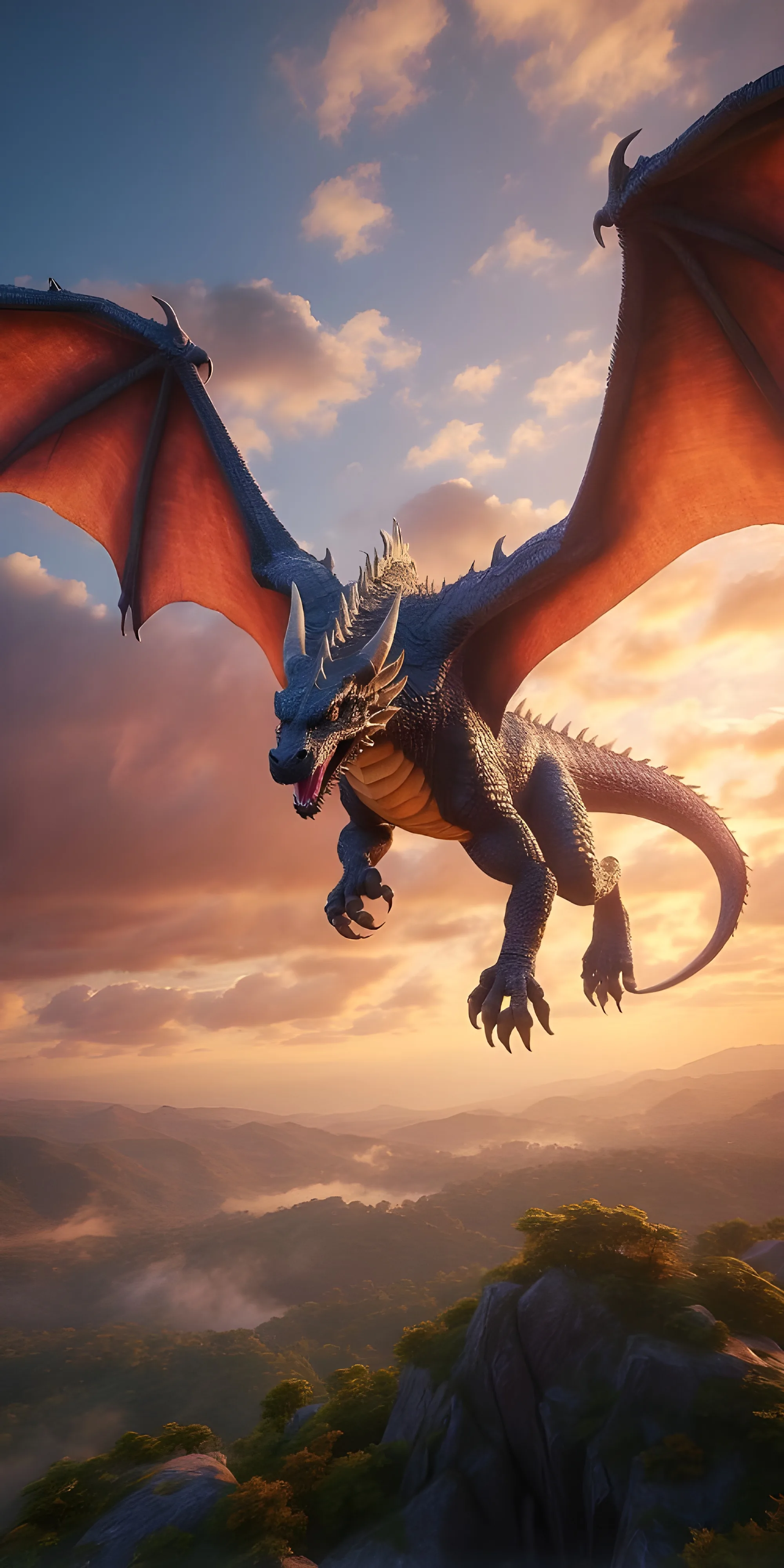 Flying Dragon Phone Wallpaper Download