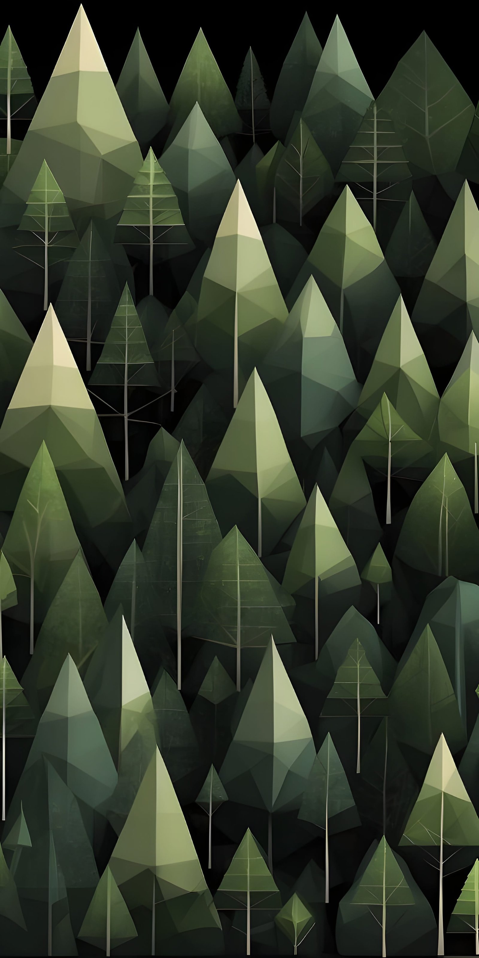 Tree Phone Wallpaper Black