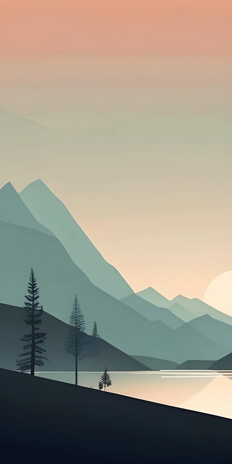 Pink Beautiful Minimalistic Wallpaper for Phone