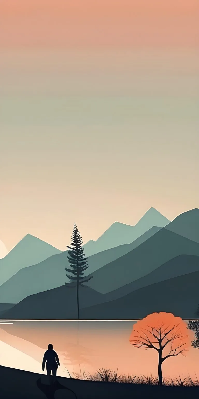 Pink Minimalistic Phone Wallpaper Download