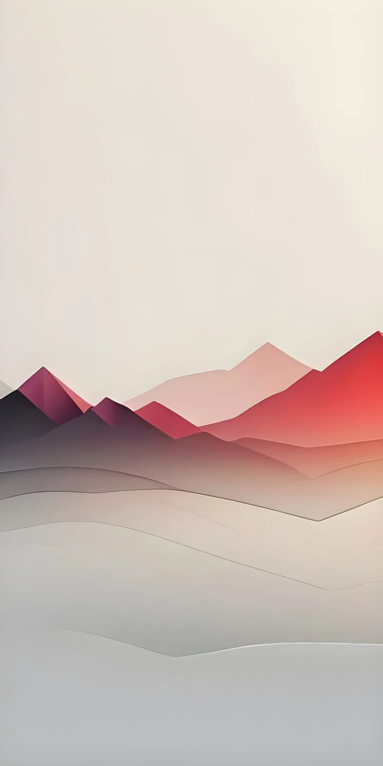 Red and white minimalist phone wallpaper