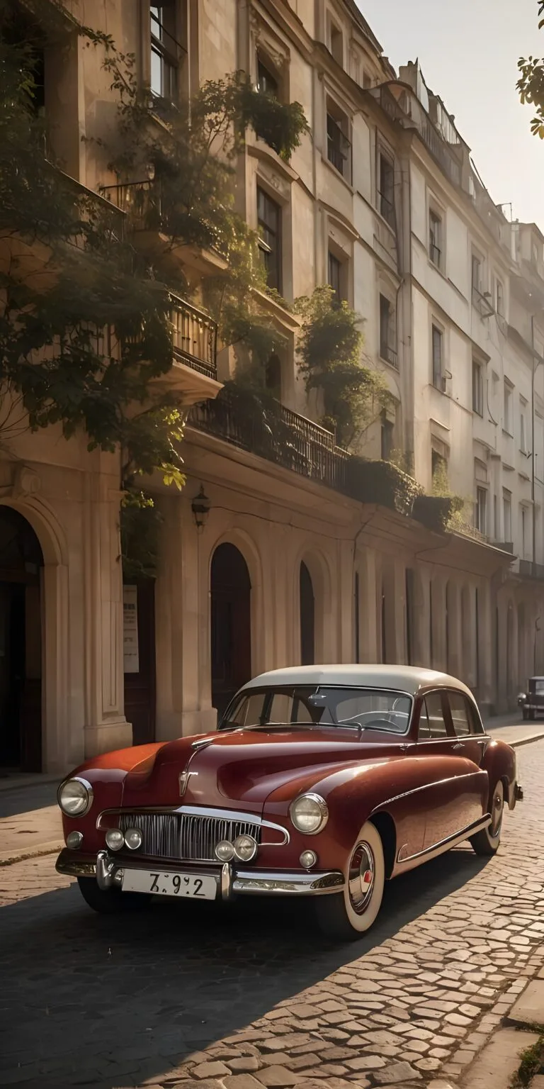 Vintage Car Phone Wallpaper HD