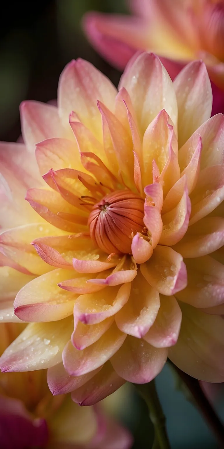 White and Pink Flower color Phone Wallpaper Download