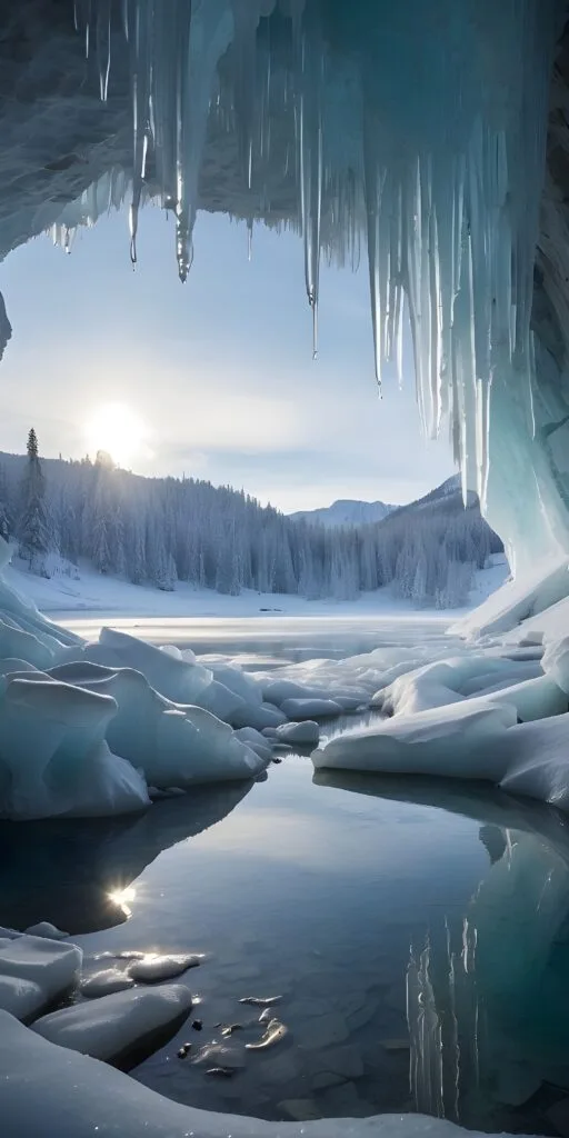 Winter Phone Wallpaper, Ice