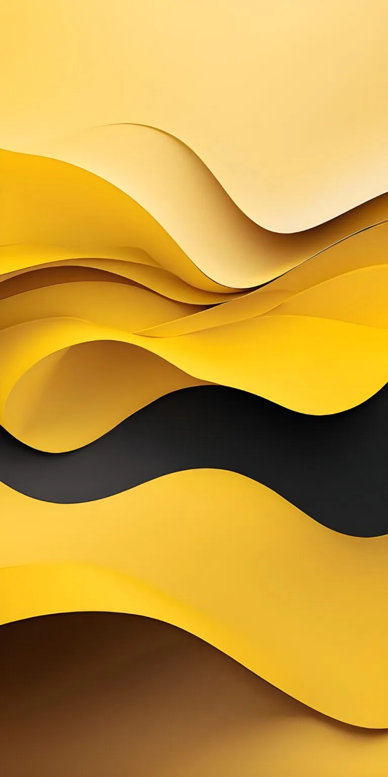 Yellow and Black Abstract Wallpaper
