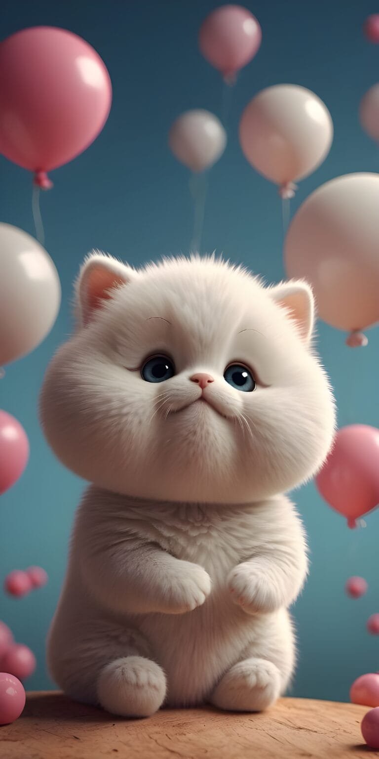 3D Cute Teddy Bear Puffy Phone Wallpaper, Animal #52