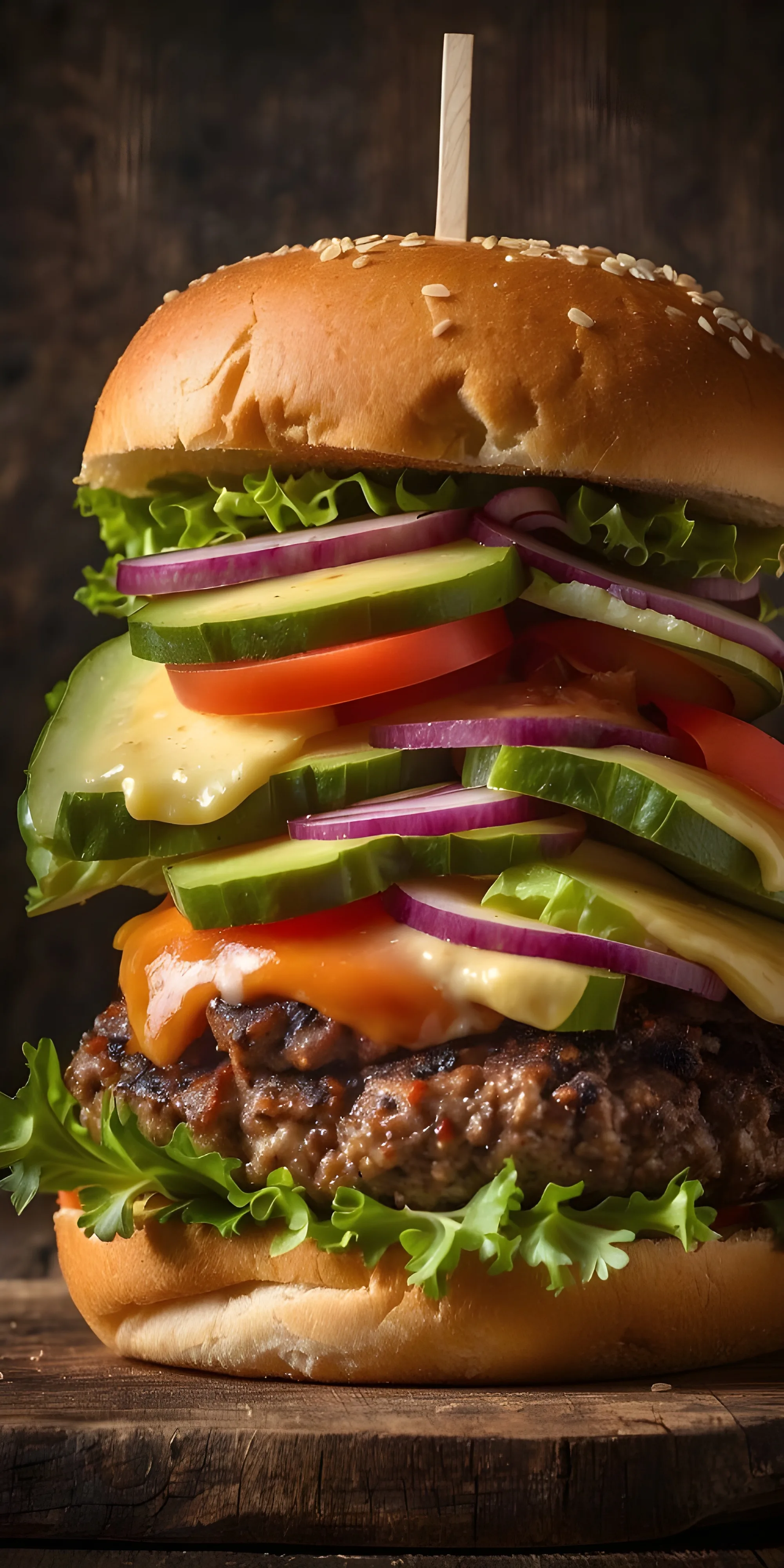 Burger Phone Wallpaper, Food