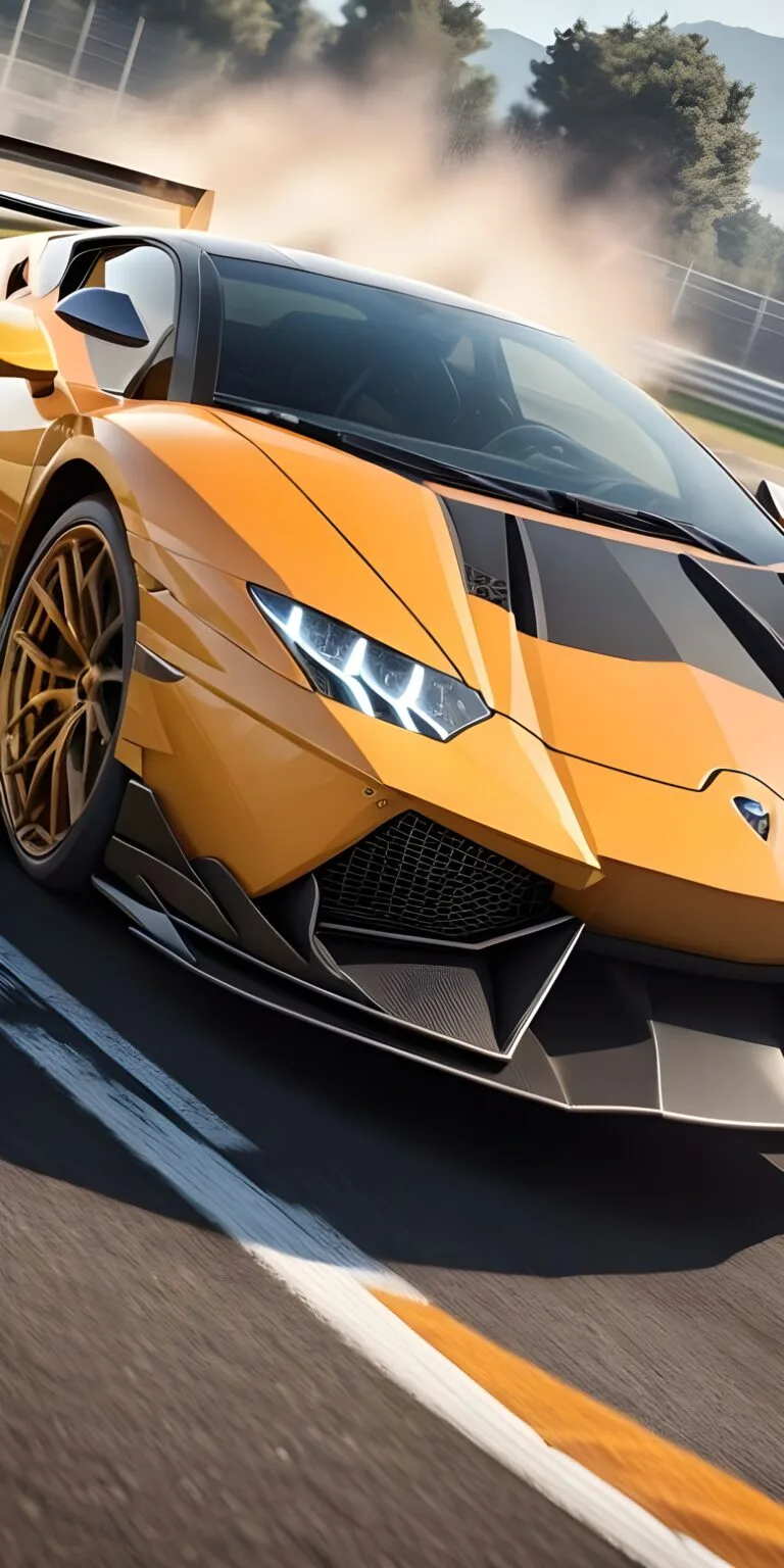 Car Yellow Mobile Wallpaper
