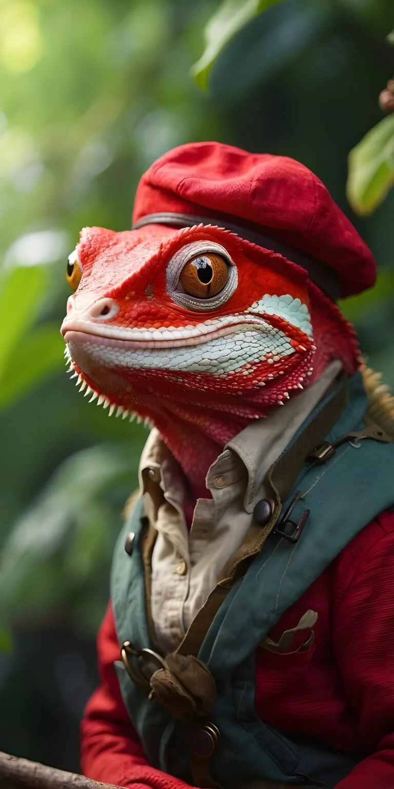 Chameleo Phone Wallpaper, Animal