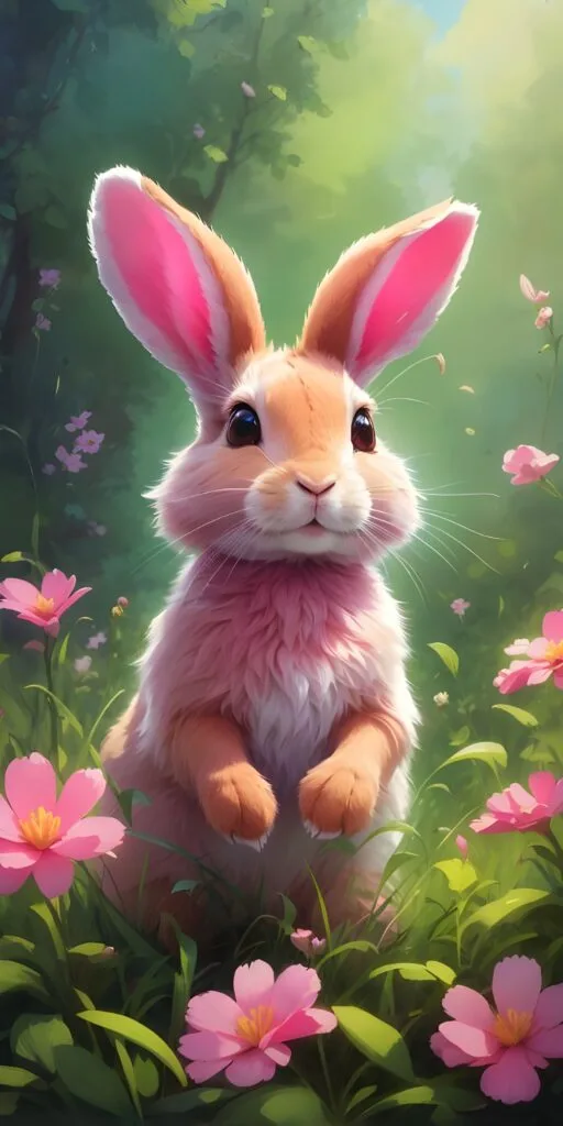Cute Rabbit Phone Wallpaper