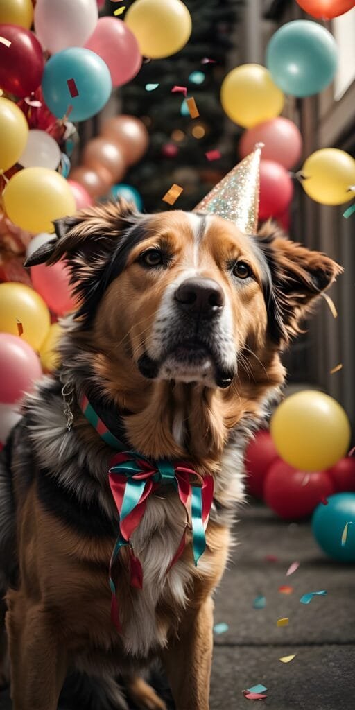 Dog Birthday Phone Wallpaper