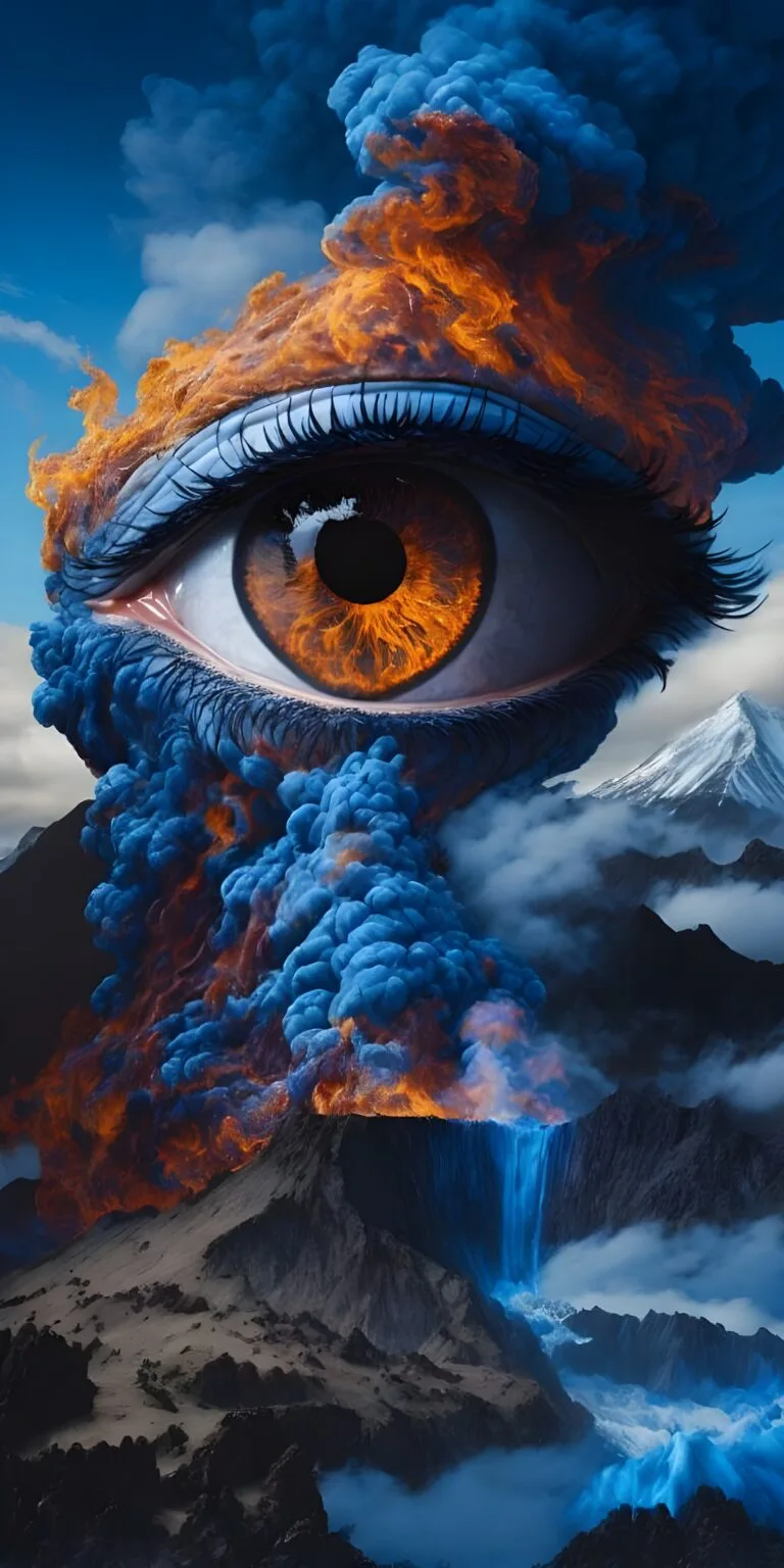 Eye Wallpaper for Phone, Blue