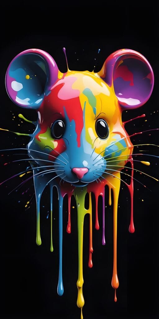 Mouse, AMOLED, Black Phone Wallpaper