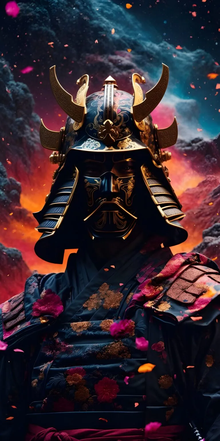 Samurai Mobile Wallpaper Vibrant