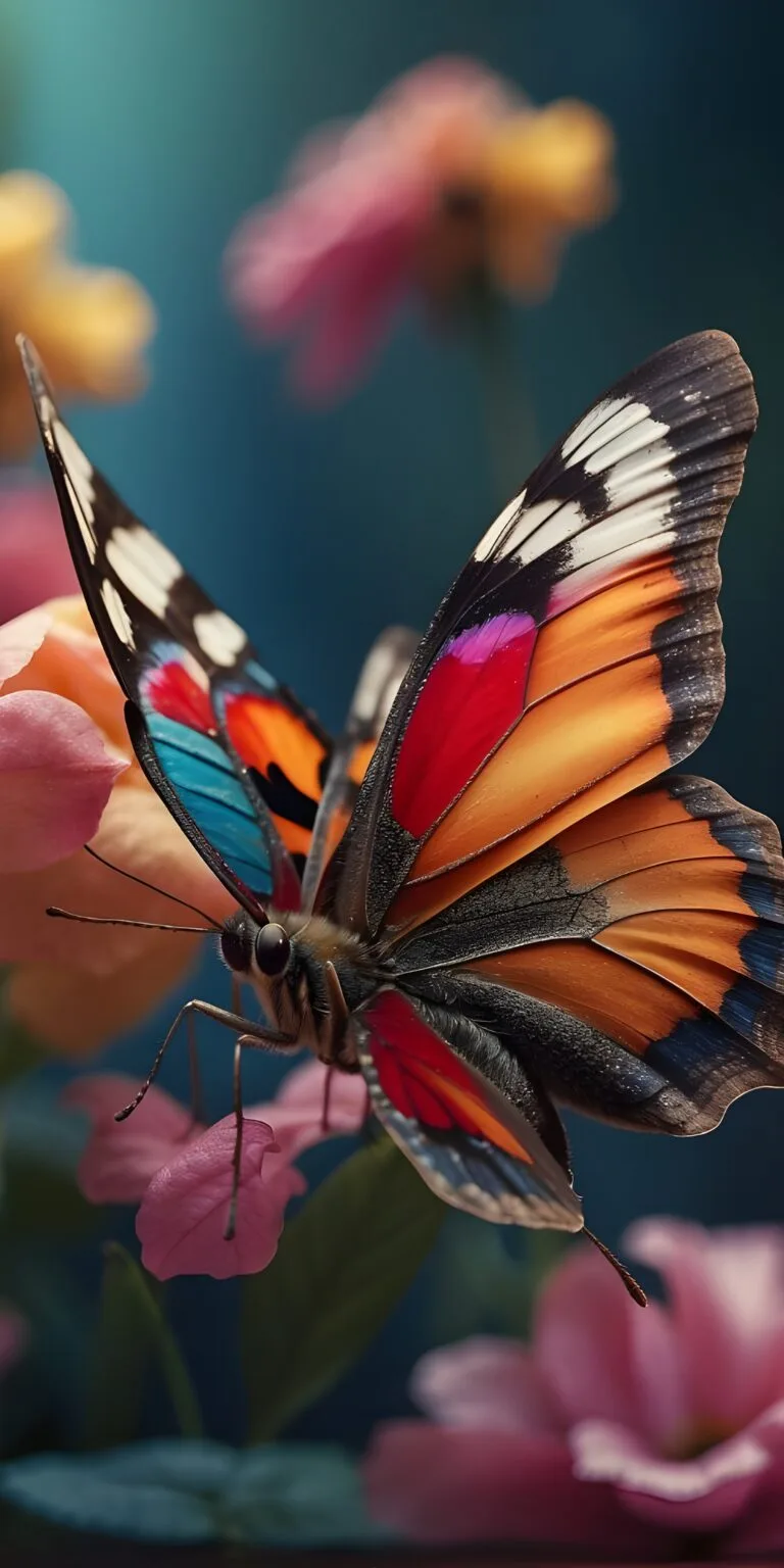 Vibrant Butterfly Phone Wallpaper