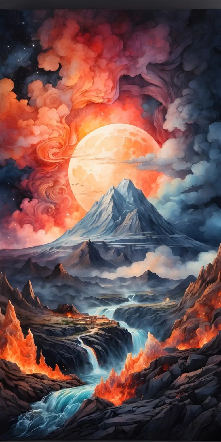 Vibrant Nature Phone Wallpaper Download, Artistic