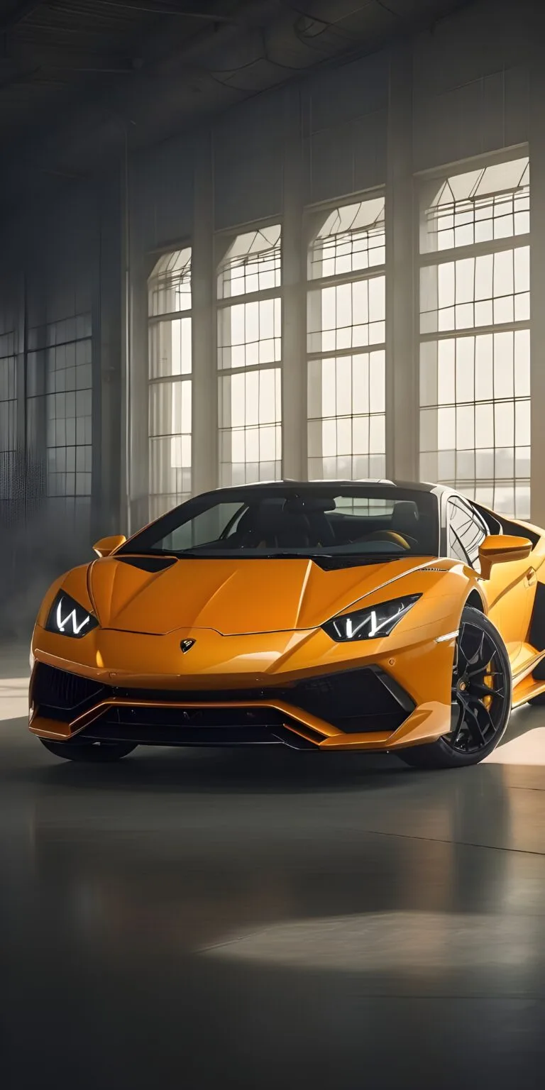 Yellow Lamborghini Car Phone Wallpaper