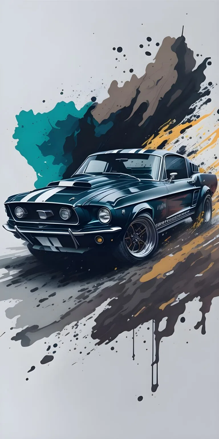 Best Blue Car Minimalist Wallpaper, Art, White
