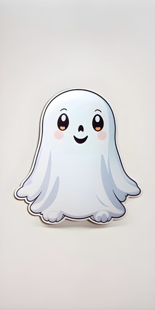 Cute Ghost Wallpaper, Dark