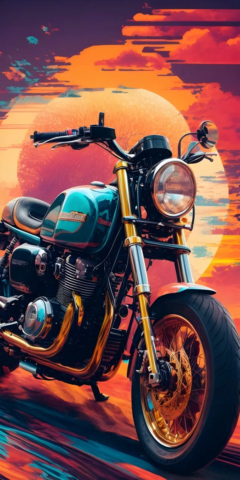 Vibrant Colorful Bike Wallpaper Download