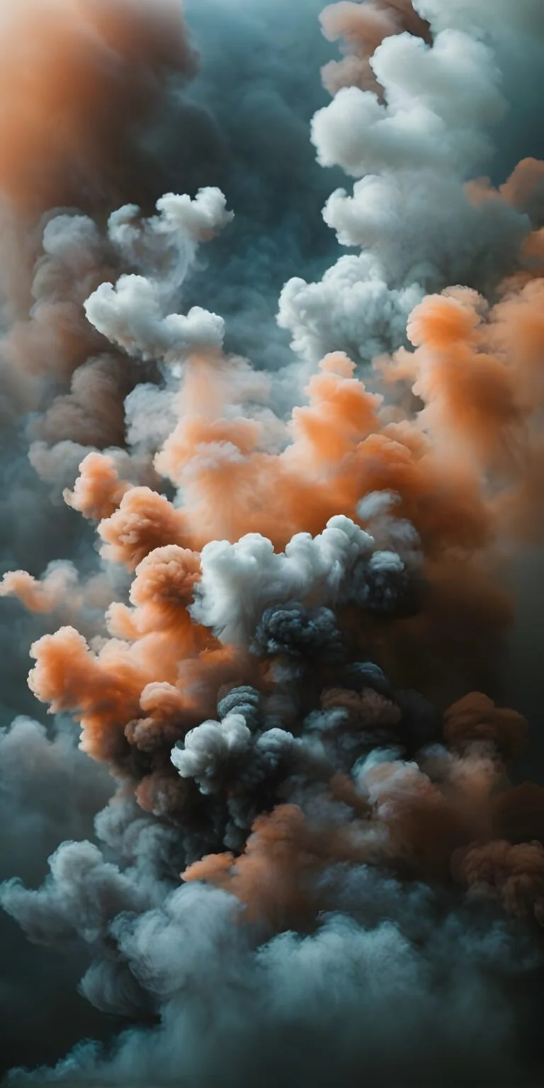 Vibrant Smoke Wallpaper for Phone