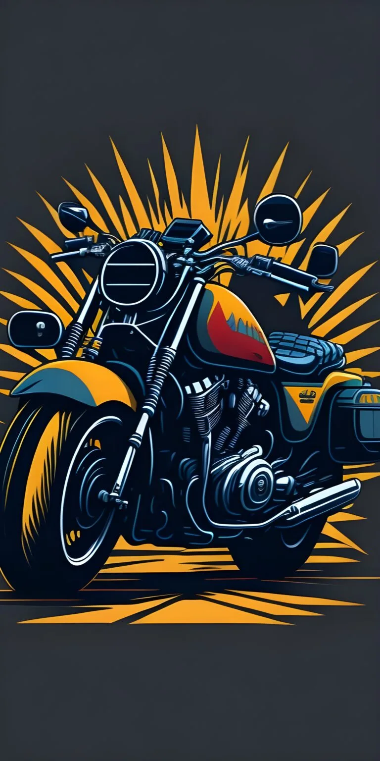 Yellow Bike Minimalist Wallpaper Background