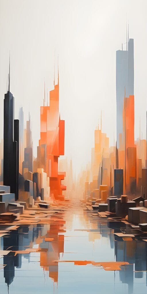 Abstract Art Phone Wallpaper, Water color