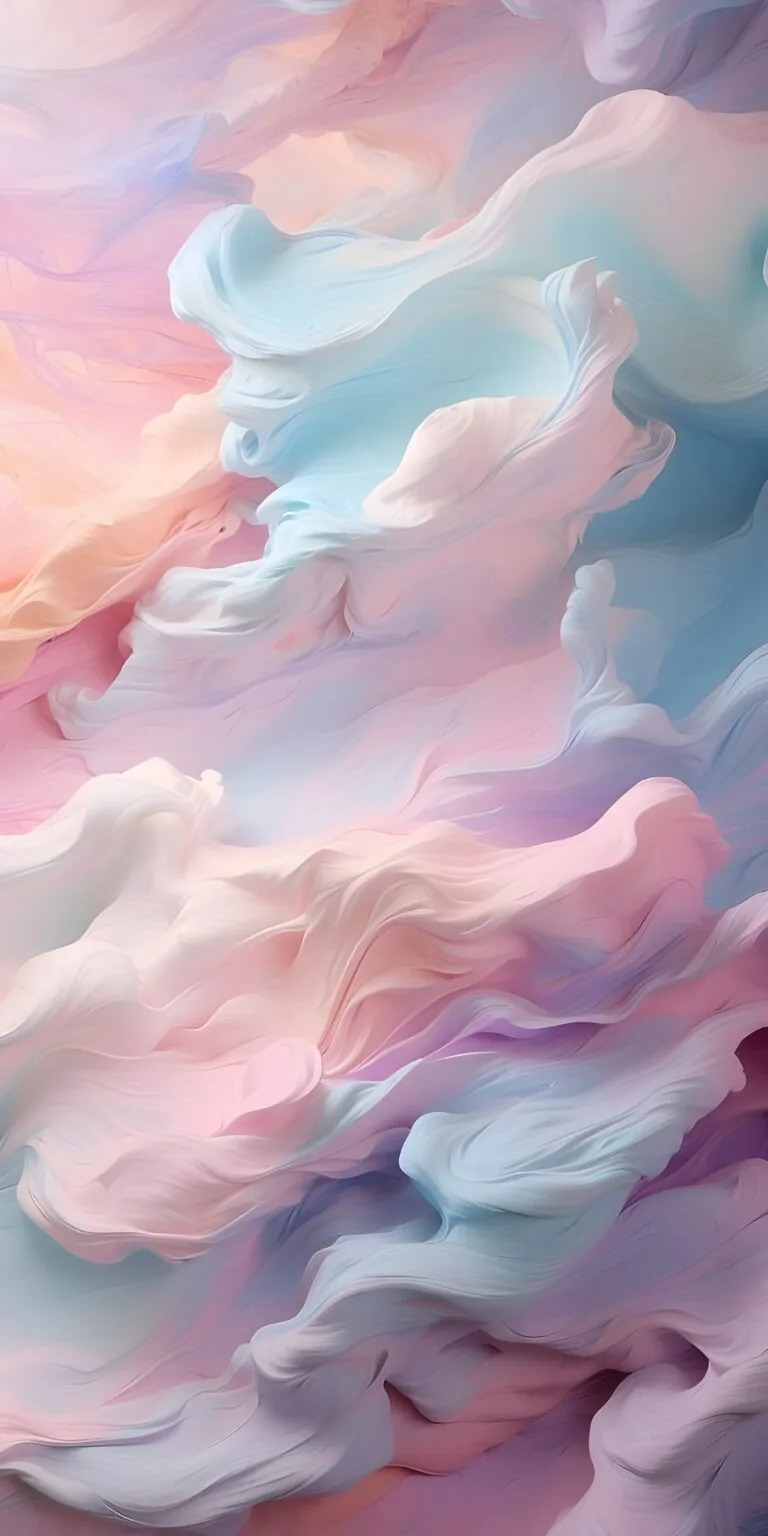 Abstract Paint Phone Wallpaper, White, Light